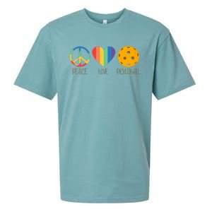 Peace Love Pickleball Sueded Cloud Jersey T-Shirt