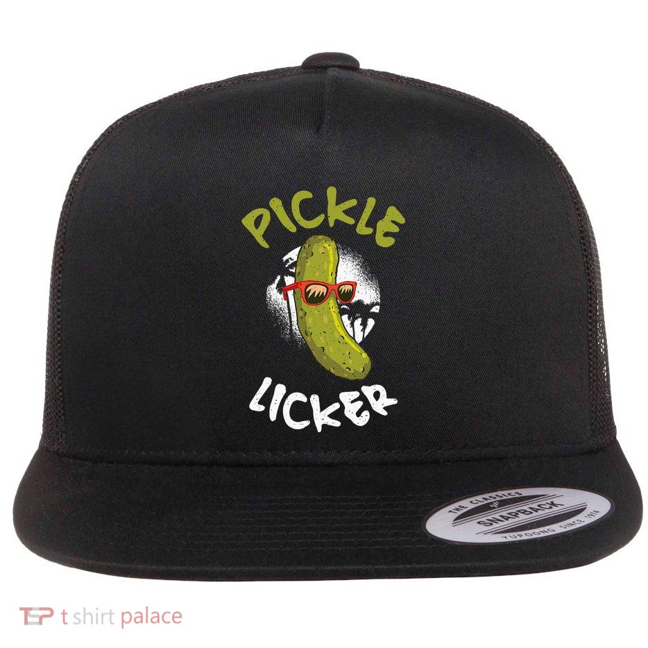 Pickle Licker Pickle Flat Bill Trucker Hat