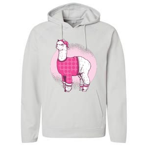 Pajama Llama Performance Fleece Hoodie