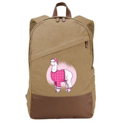 Pajama Llama Cotton Canvas Backpack