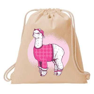 Pajama Llama Drawstring Bag