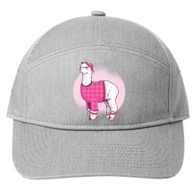 Pajama Llama 7-Panel Snapback Hat