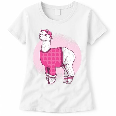 Pajama Llama Womens T-Shirt