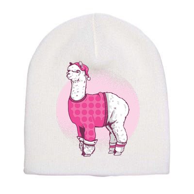 Pajama Llama Short Acrylic Beanie