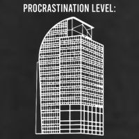 Procrastination Level 7 Panel Mesh Trucker Snapback Hat