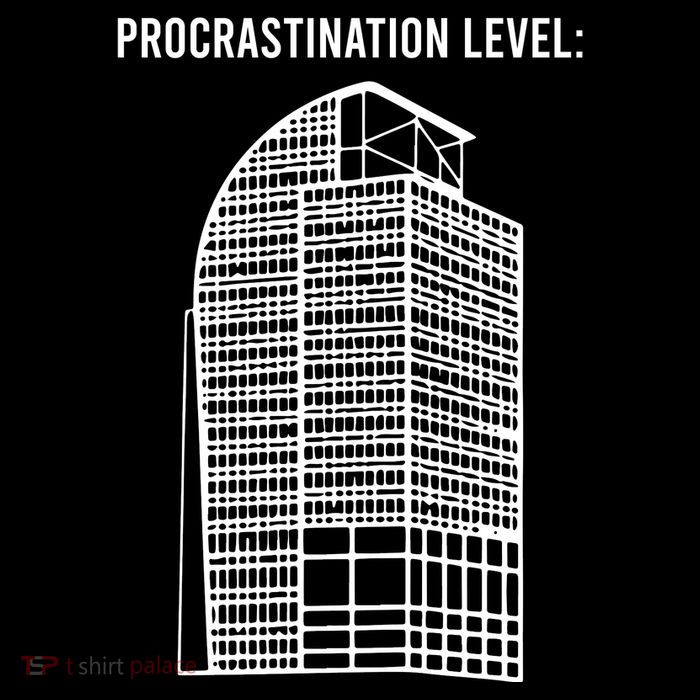 Procrastination Level Tall Sweatshirt