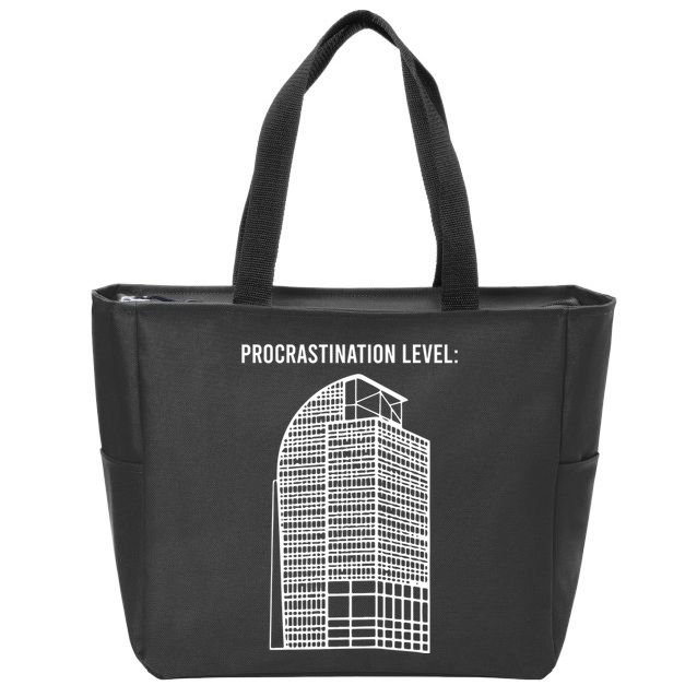 Procrastination Level Zip Tote Bag