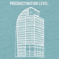 Procrastination Level Sueded Cloud Jersey T-Shirt