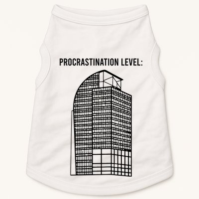 Procrastination Level Doggie Tank