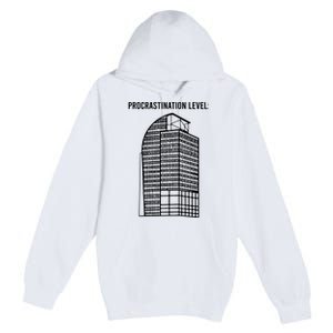 Procrastination Level Premium Pullover Hoodie