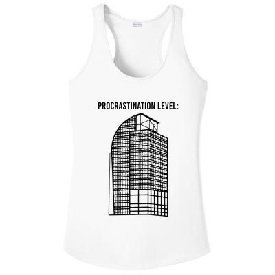 Procrastination Level Ladies PosiCharge Competitor Racerback Tank