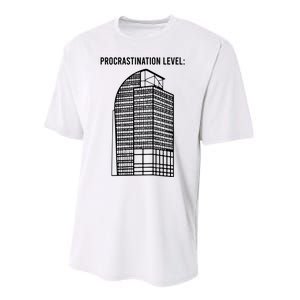 Procrastination Level Performance Sprint T-Shirt