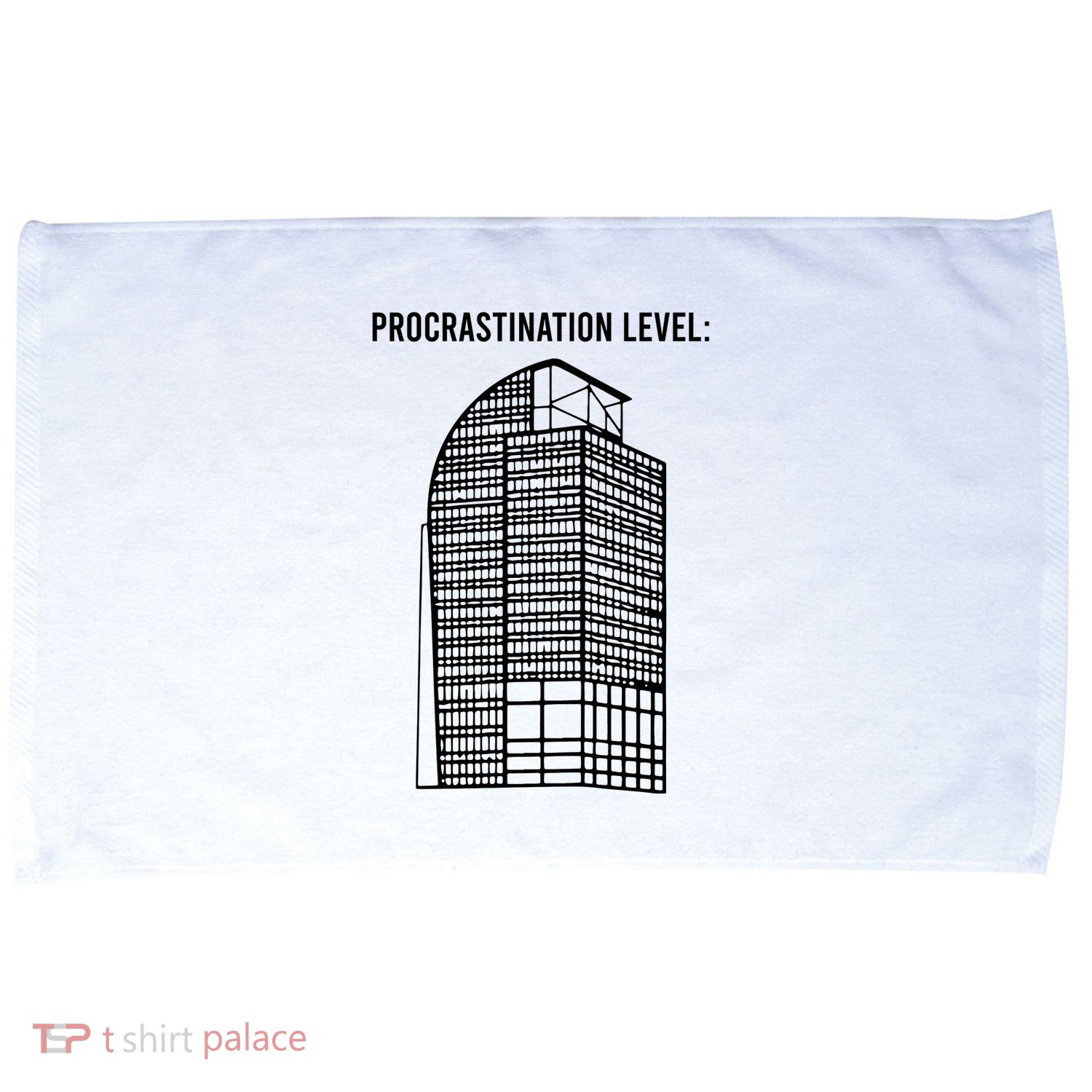 Procrastination Level Microfiber Hand Towel