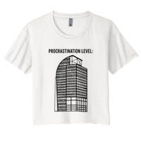 Procrastination Level Crop Top