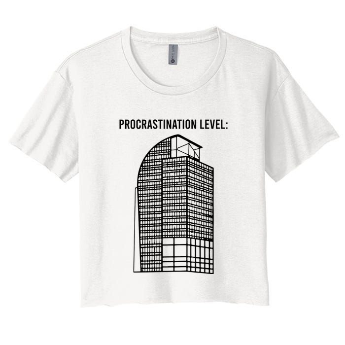 Procrastination Level Crop Top