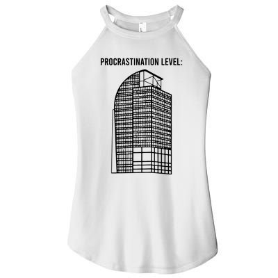 Procrastination Level Women's Perfect Tri Rocker Tank