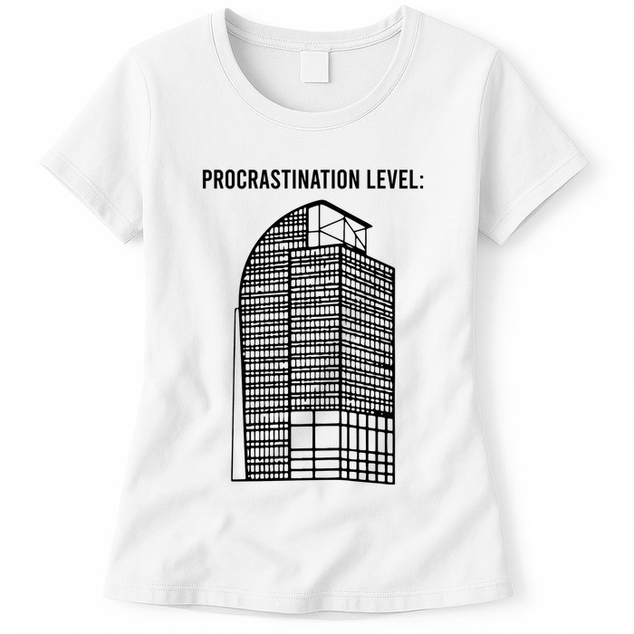 Procrastination Level Womens T-Shirt