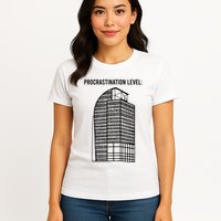 Procrastination Level Womens T-Shirt