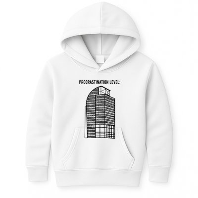 Procrastination Level Kids Hoodie