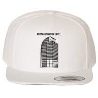 Procrastination Level Wool Snapback Cap