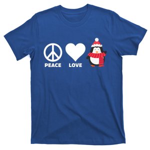 Peace Love Penguins Pun Christmas Holiday Merry Xmas Humor Meaningful Gift T-Shirt