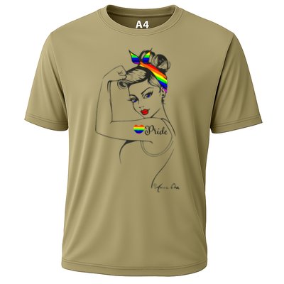 Pride LGBT Power Pin Up Art Modern Rosie The Riveter Performance Shirt