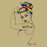 Pride LGBT Power Pin Up Art Modern Rosie The Riveter Cooling Performance Crew T-Shirt
