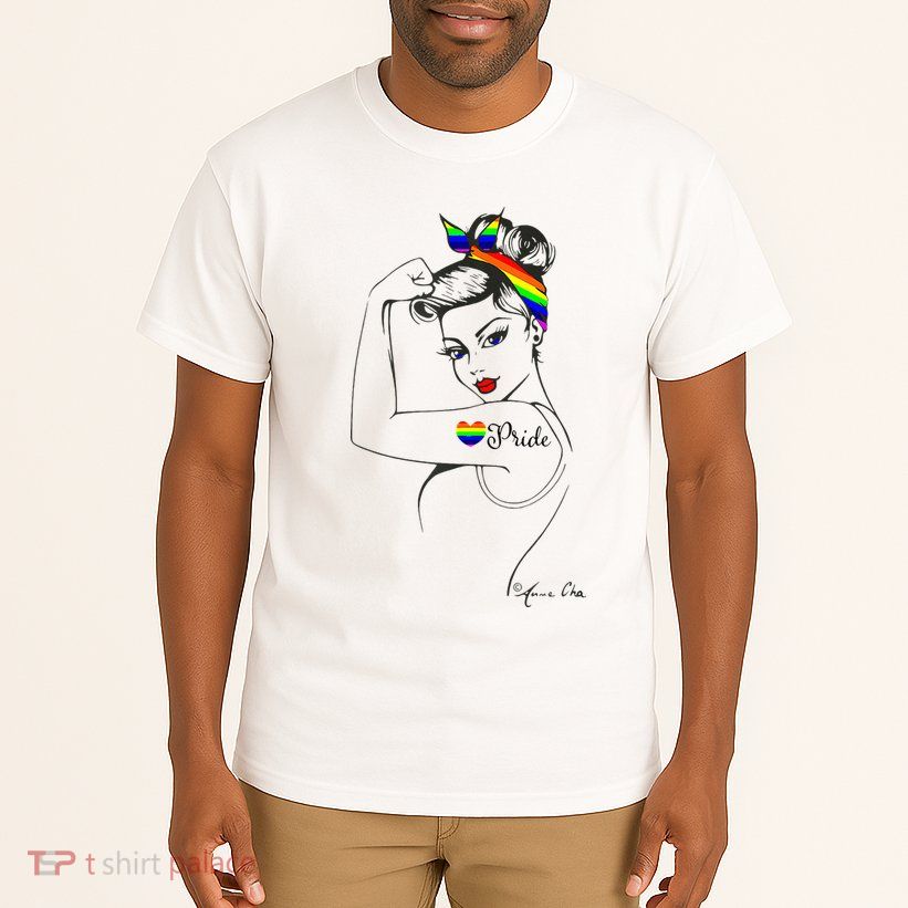 Pride LGBT Power Pin Up Art Modern Rosie The Riveter Tall T-Shirt