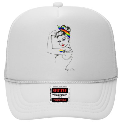 Pride LGBT Power Pin Up Art Modern Rosie The Riveter Trucker Hat