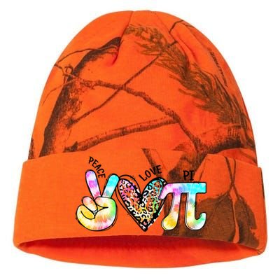 Peace Love Pi Day Happy Math Pi Day Mathematics Lover Gift Kati Licensed 12" Camo Beanie