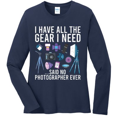 Photography Lover Photographer Tee Photography Ladies Long Sleeve Shirt