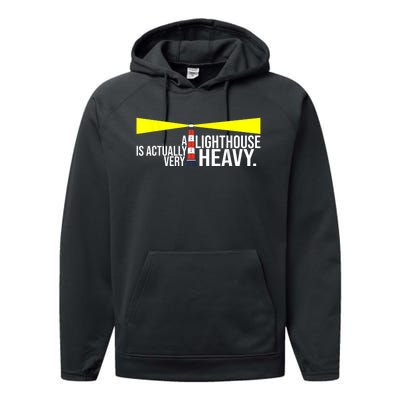 Punny Lighthouse Performance Fleece Hoodie