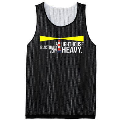 Punny Lighthouse Mesh Reversible Basketball Jersey Tank