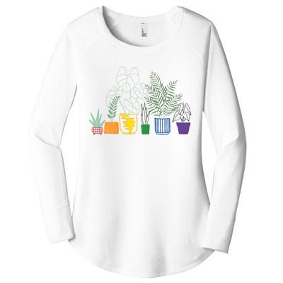 Plant LGBTQ Pride Gender Neutral Cute Pride Month LGBTQ Ally Subtle Women's Perfect Tri Tunic Long Sleeve Shirt