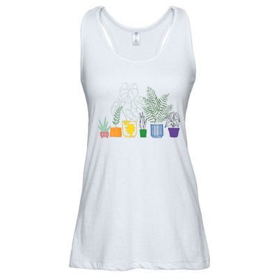 Plant LGBTQ Pride Gender Neutral Cute Pride Month LGBTQ Ally Subtle Ladies Essential Flowy Tank