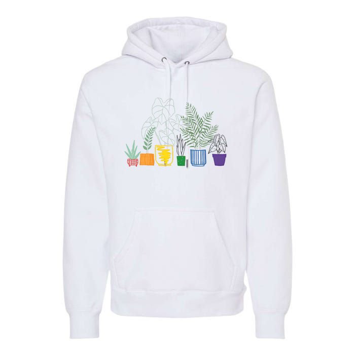 Plant LGBTQ Pride Gender Neutral Cute Pride Month LGBTQ Ally Subtle Premium Hoodie