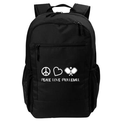Peace Love Pickleball Funny Pickleball Player Gift Cool Gift Backpack