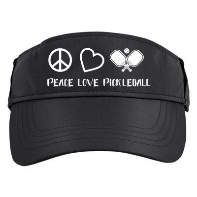 Peace Love Pickleball Funny Pickleball Player Gift Cool Gift Adult Drive Performance Visor