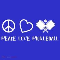 Peace Love Pickleball Funny Pickleball Player Gift Cool Gift T-Shirt