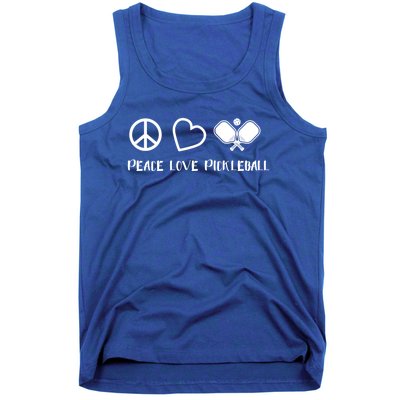 Peace Love Pickleball Funny Pickleball Player Gift Cool Gift Tank Top