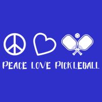 Peace Love Pickleball Funny Pickleball Player Gift Cool Gift Zip Tote Bag