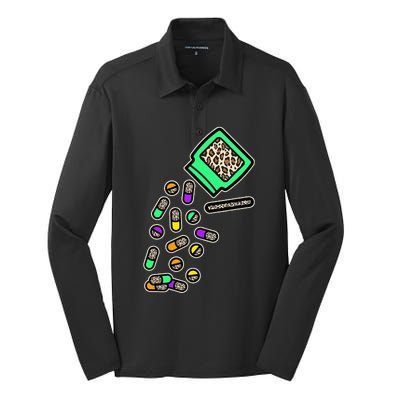 Pharmacist Leopard Pharmacy Pharmacy Tech Pills Healthcare Silk Touch Performance Long Sleeve Polo