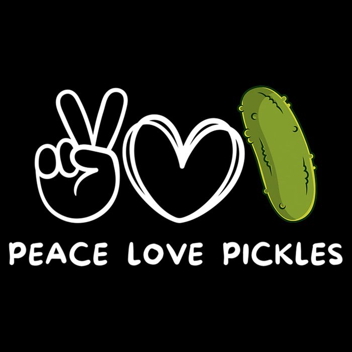 Peace Love Pickles Retro Pickles Lover Food Lover 16 in Basic Backpack