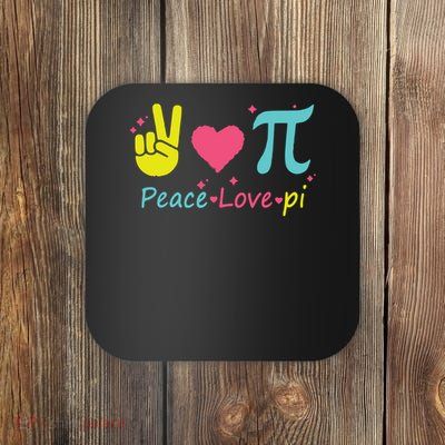 Peace Love Pi Cool Coaster