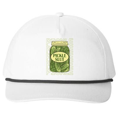 Pickle Lover Pickle Slut Snapback Five-Panel Rope Hat