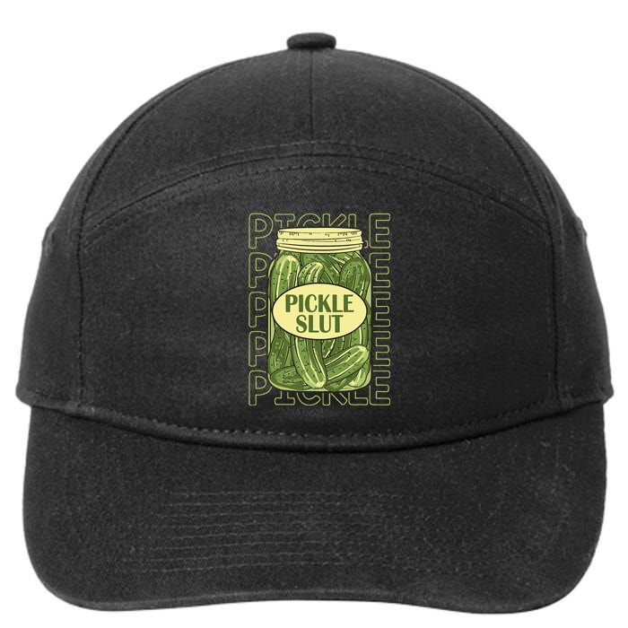 Pickle Lover Pickle Slut 7-Panel Snapback Hat