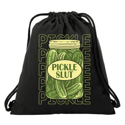 Pickle Lover Pickle Slut Drawstring Bag