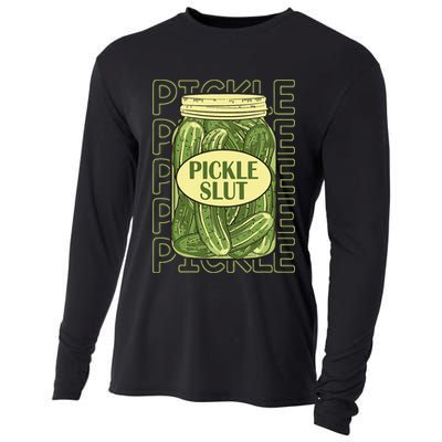 Pickle Lover Pickle Slut Cooling Performance Long Sleeve Crew
