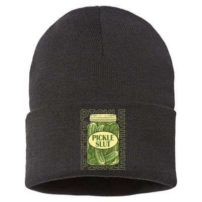 Pickle Lover Pickle Slut Sustainable Knit Beanie