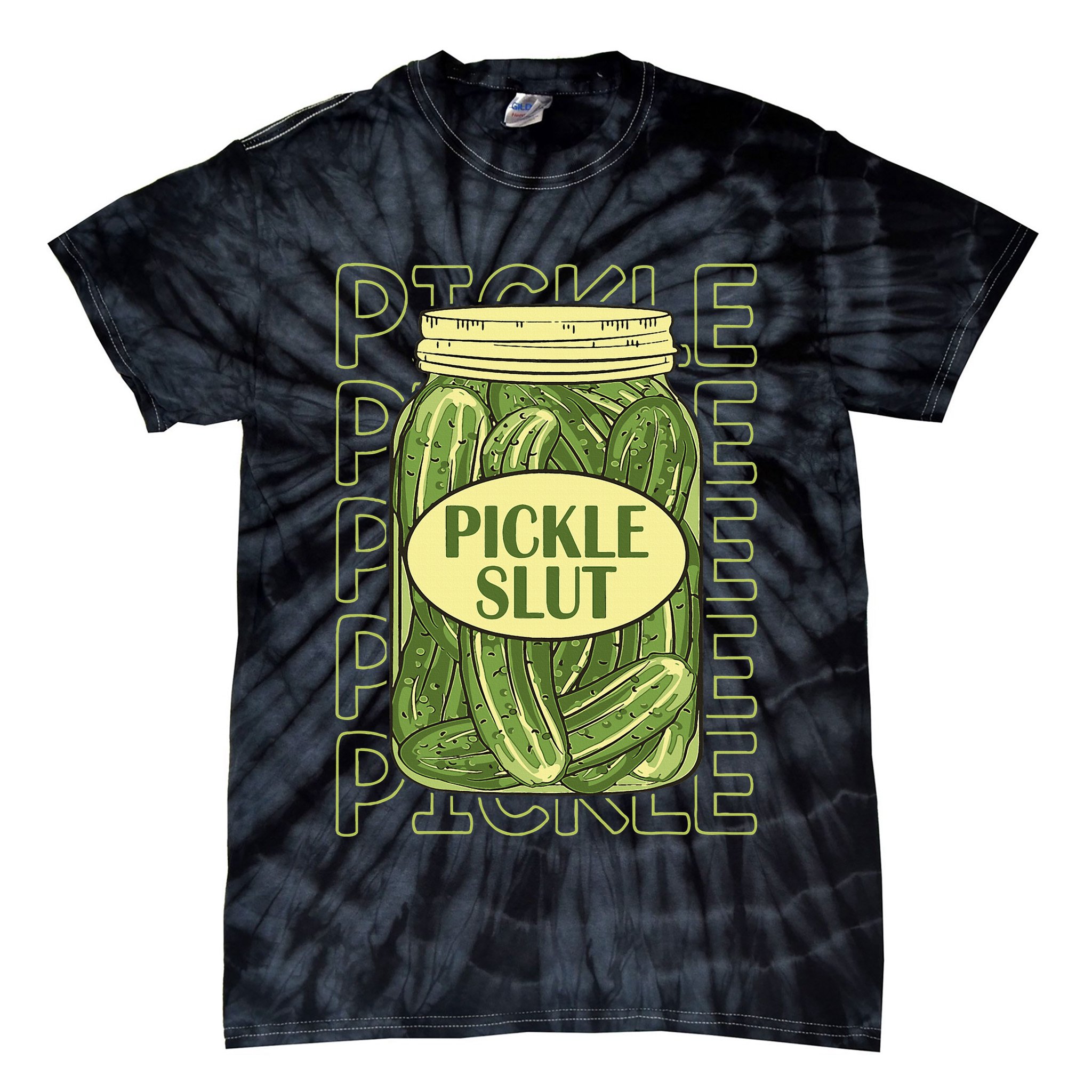 Pickle Lover Pickle Slut Tie-Dye T-Shirt